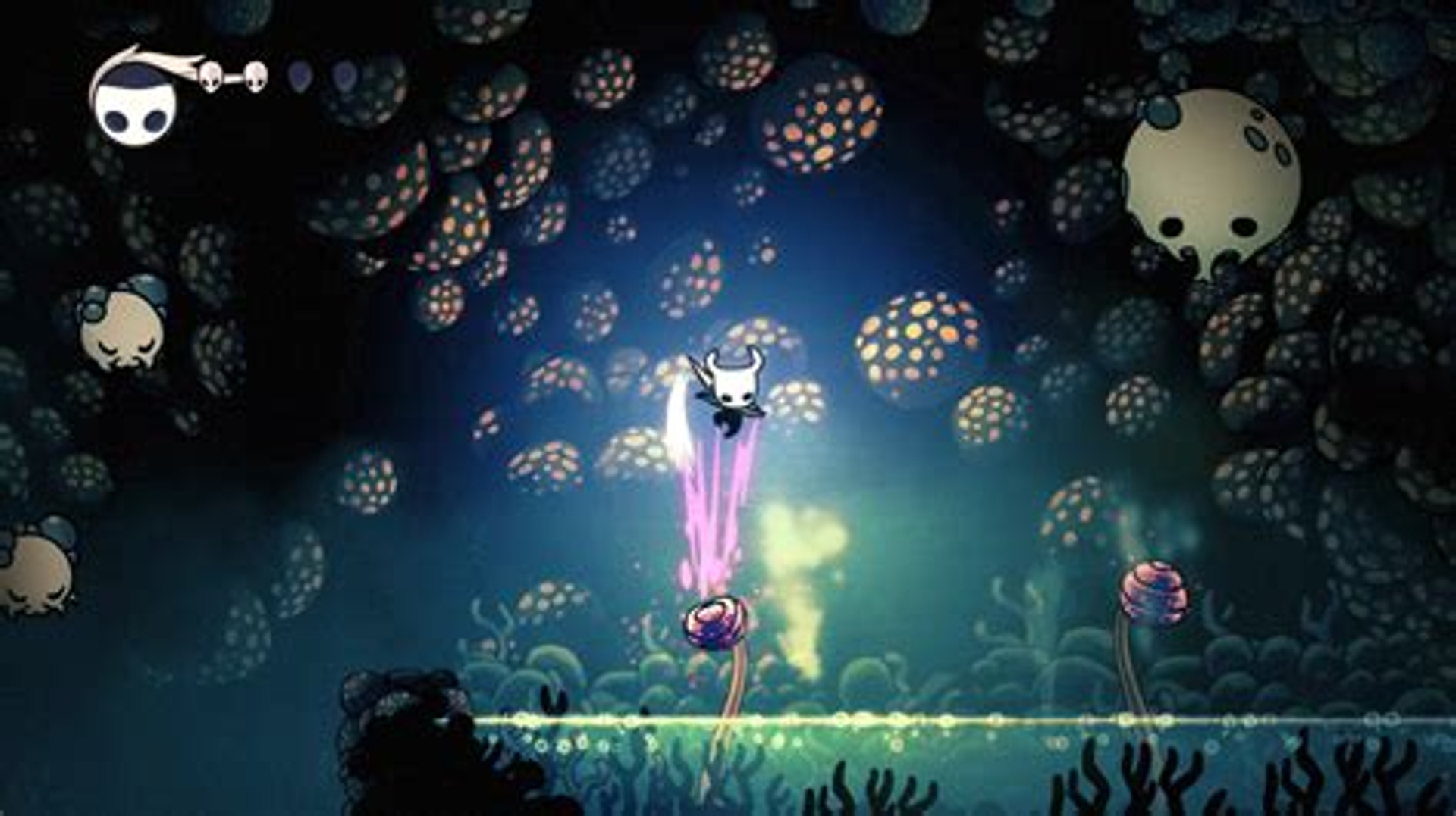 The lush beauty of Greenpath hides deadly creatures beneath its calm.