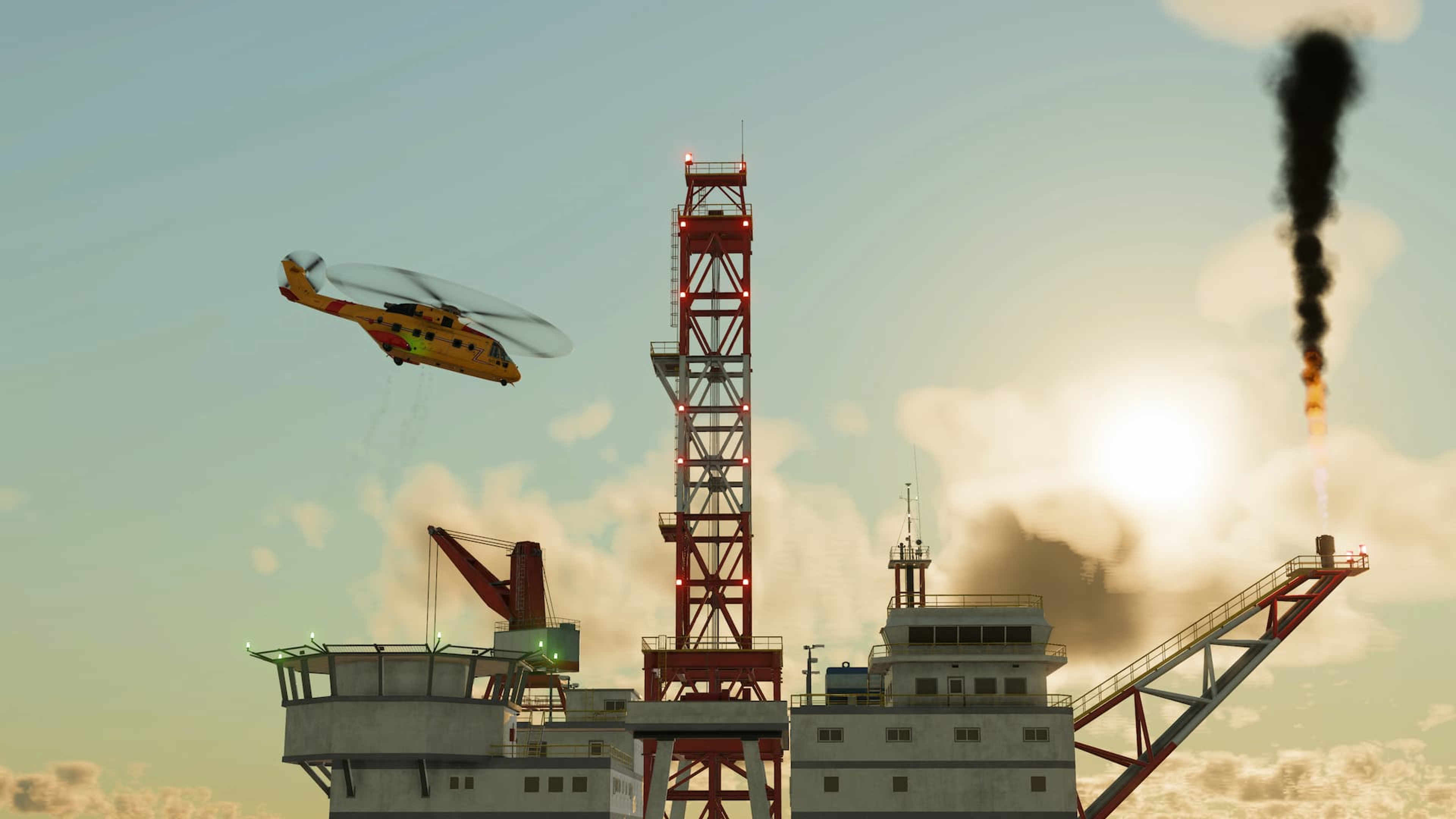 Transport fever 3 helicopter