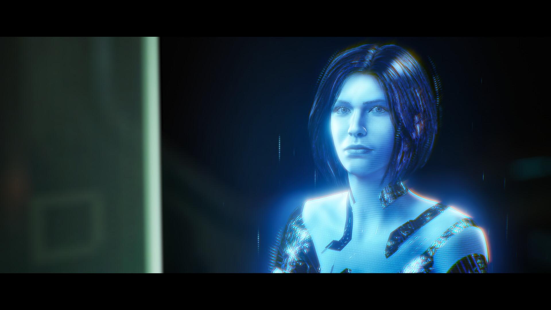 The redesigned Cortana, photoreal enough that fans had replacement mods in progress within days of launch. Screenshot via Steam / Halo Studios