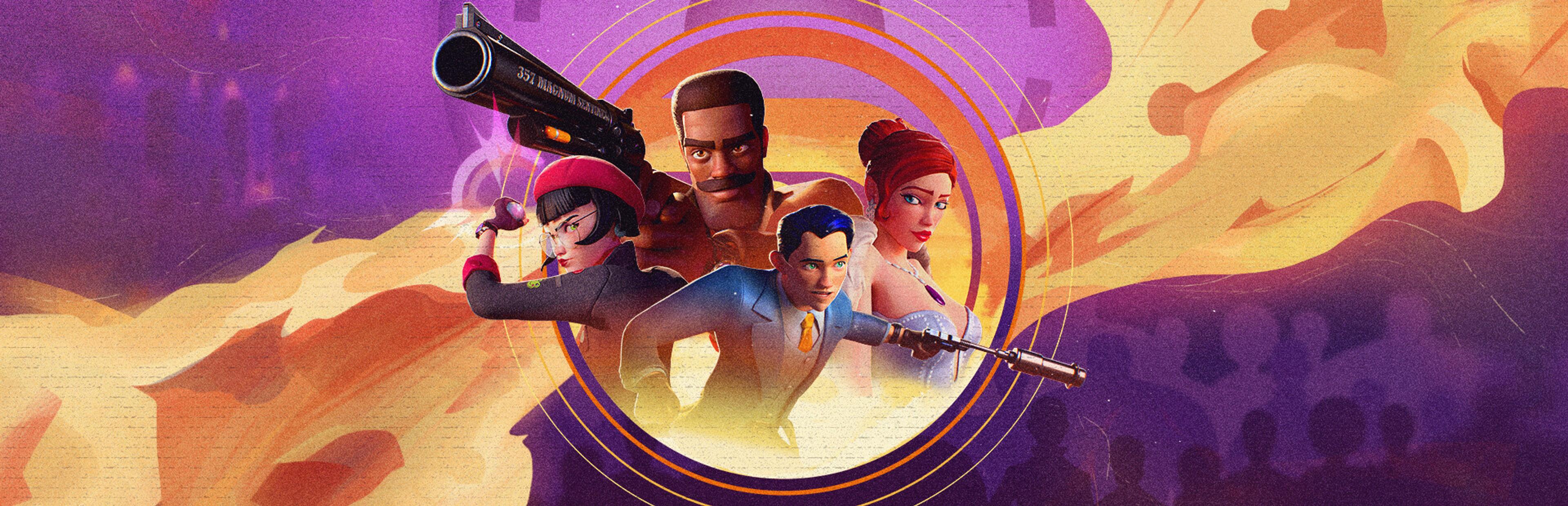 Deceive Inc official key art showing four spy agents, from Sweet Bandits Studios and Tripwire