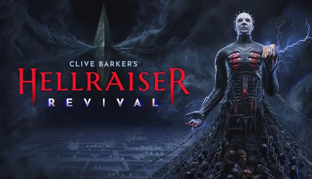 Clive Barker's Hellraiser: Revival official Steam key art, Pinhead robed in chains (Saber Interactive)