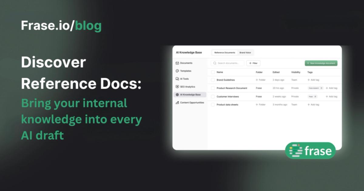 Discover Reference Docs: Bring your internal knowledge into every AI ...