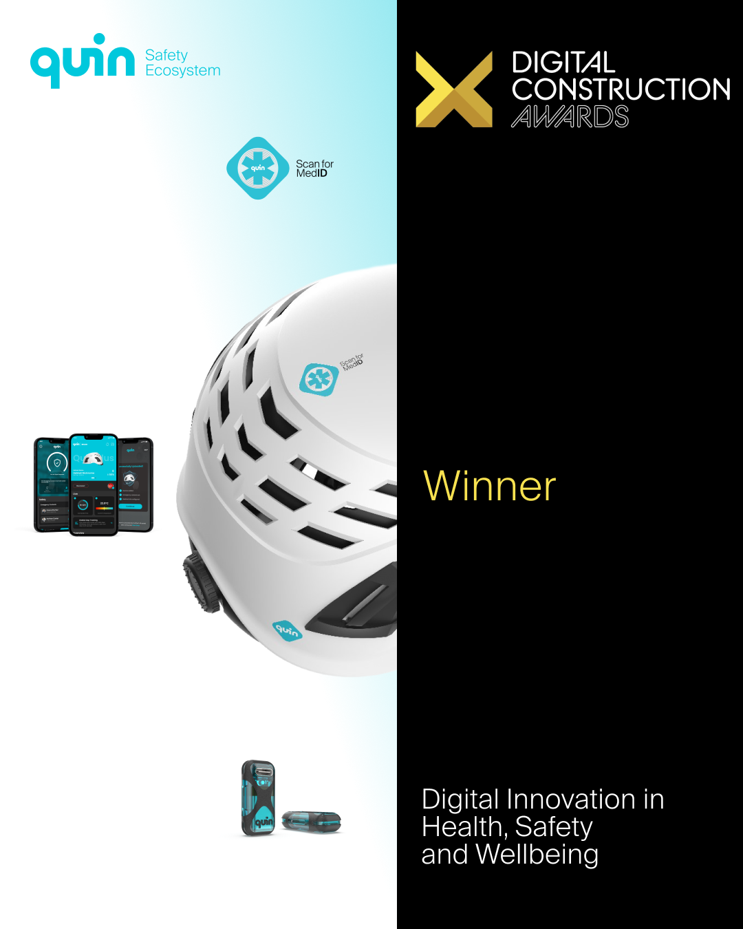 Quin wins Digital Innovation in Health, Safety and Wellbeing at the Digital Construction Awards 2026