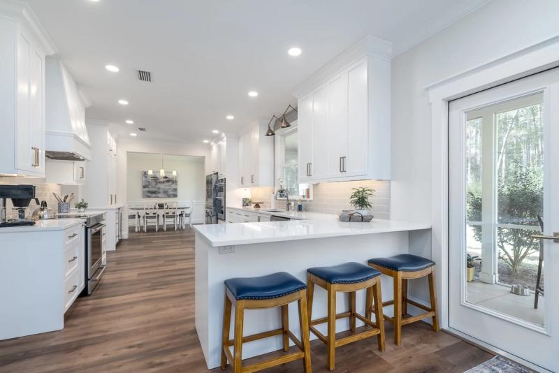 Open Concept Kitchen with Island Seating