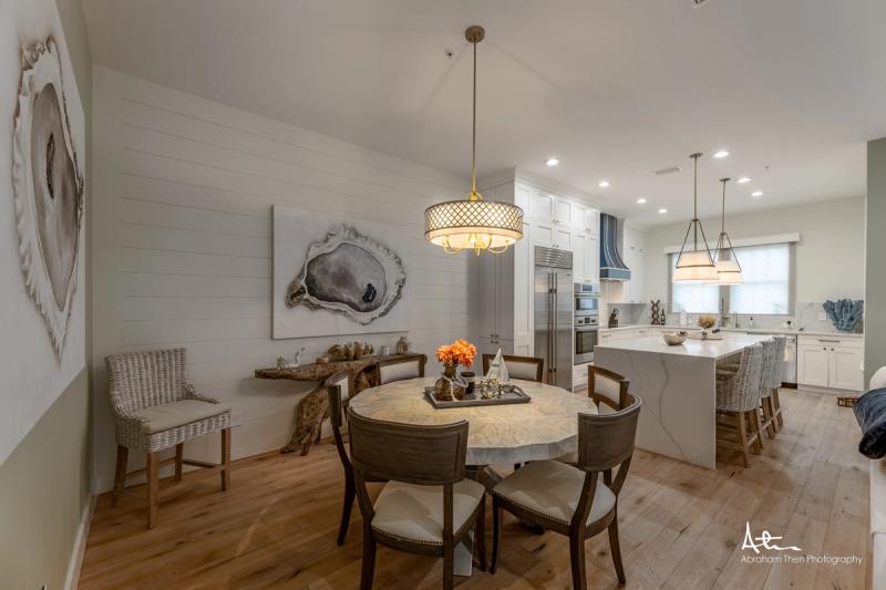 Coastal Dining and Kitchen Area