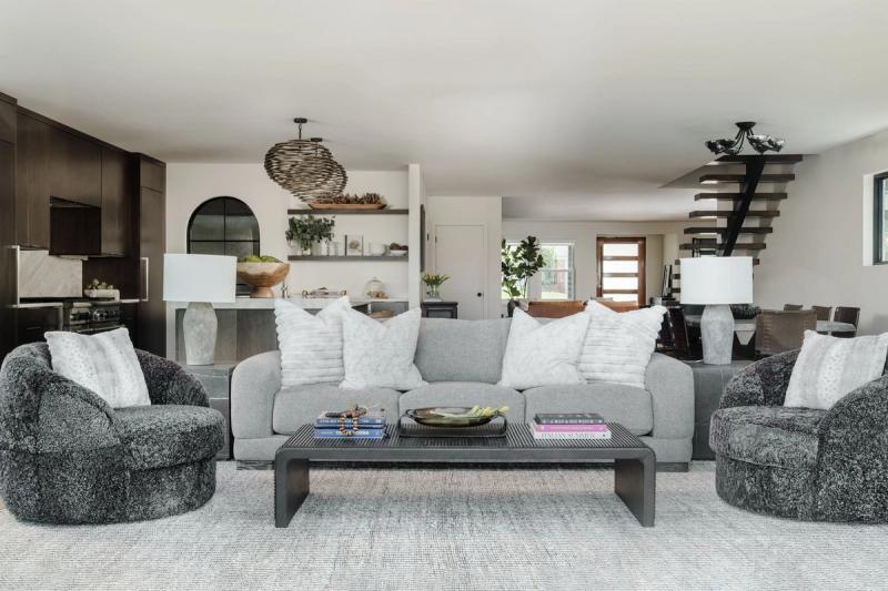 Modern Open Concept Living Area