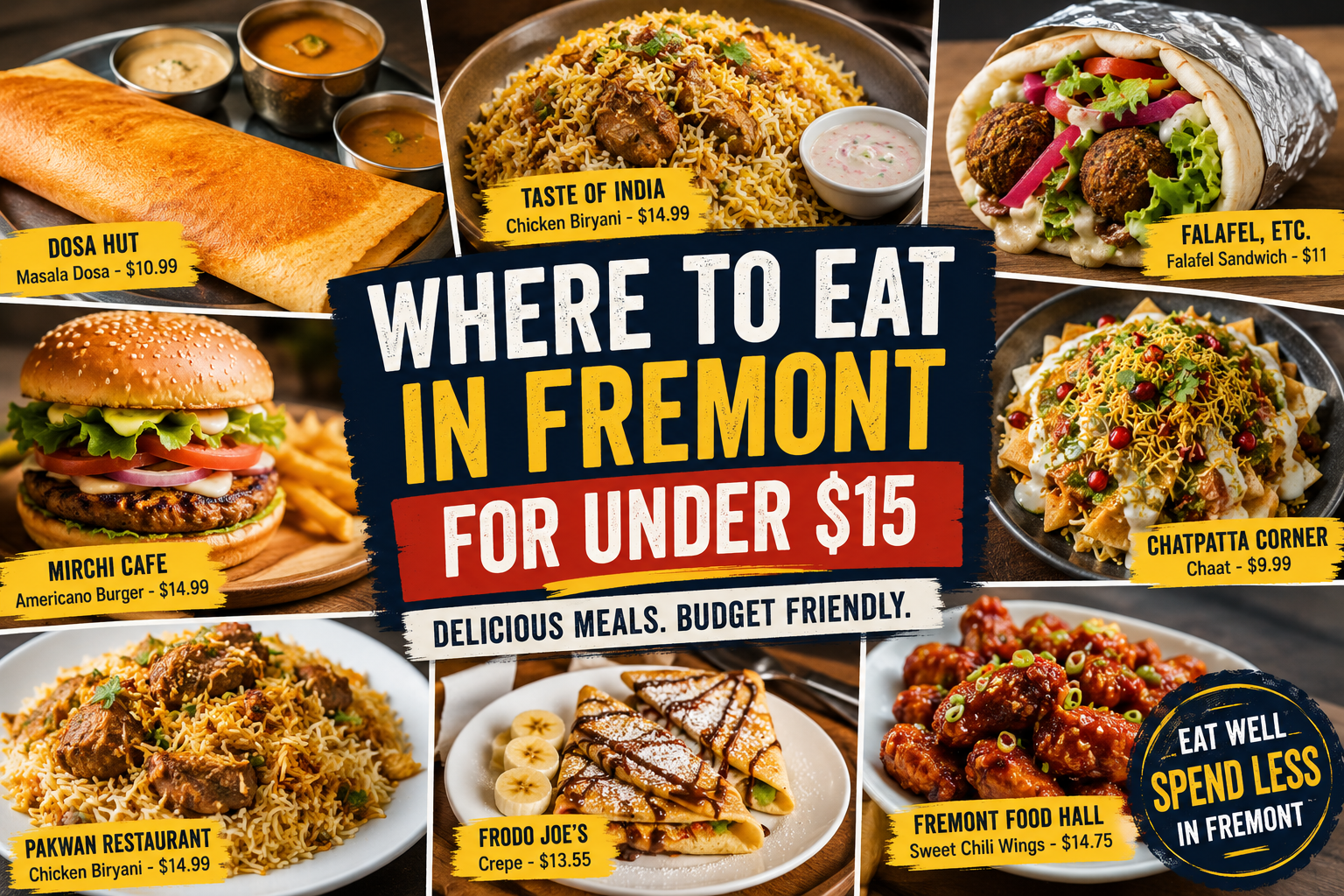 Where to Eat in Fremont for Under $15