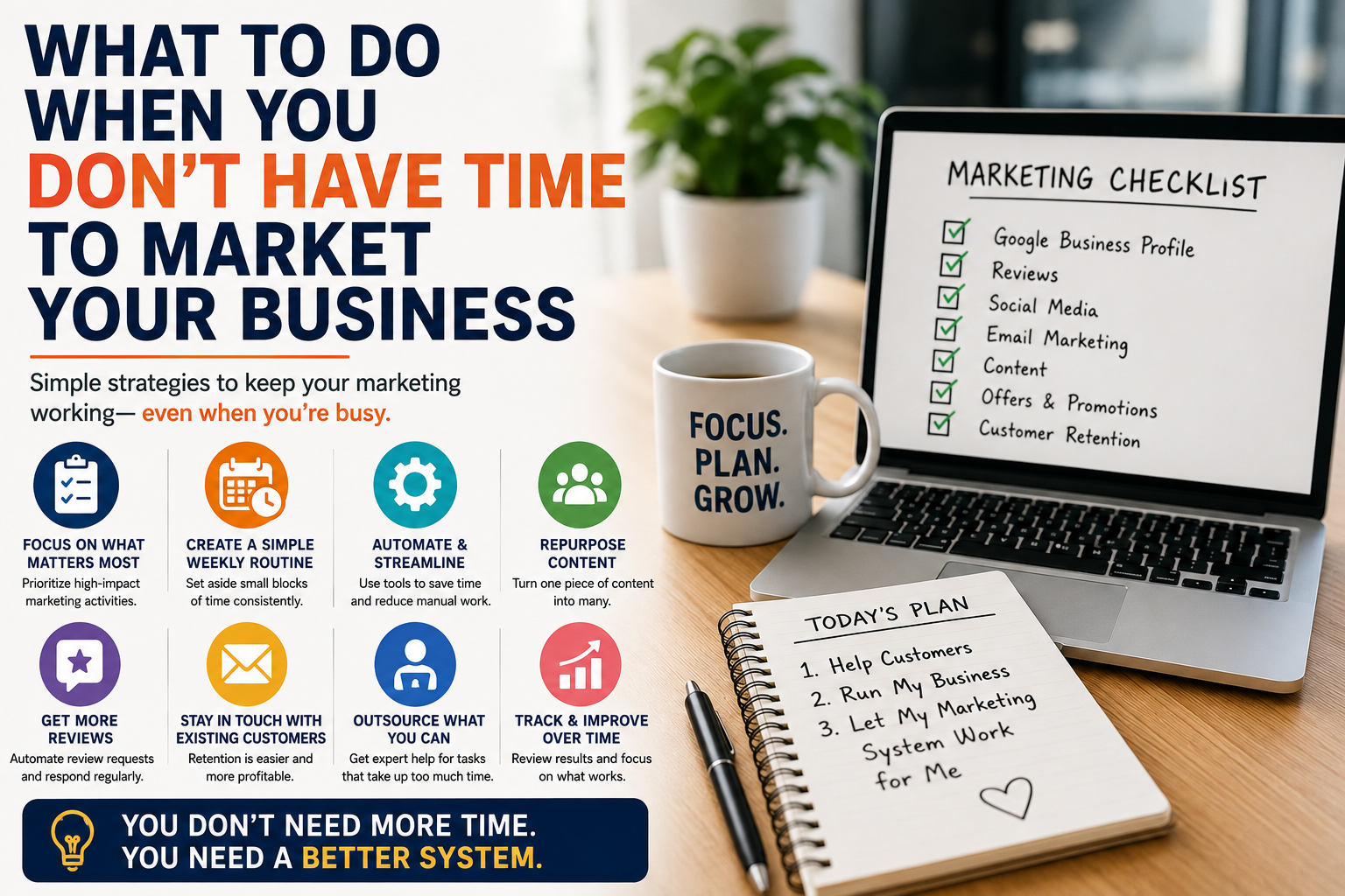 What to Do When You Don't Have Time to Market Your Business