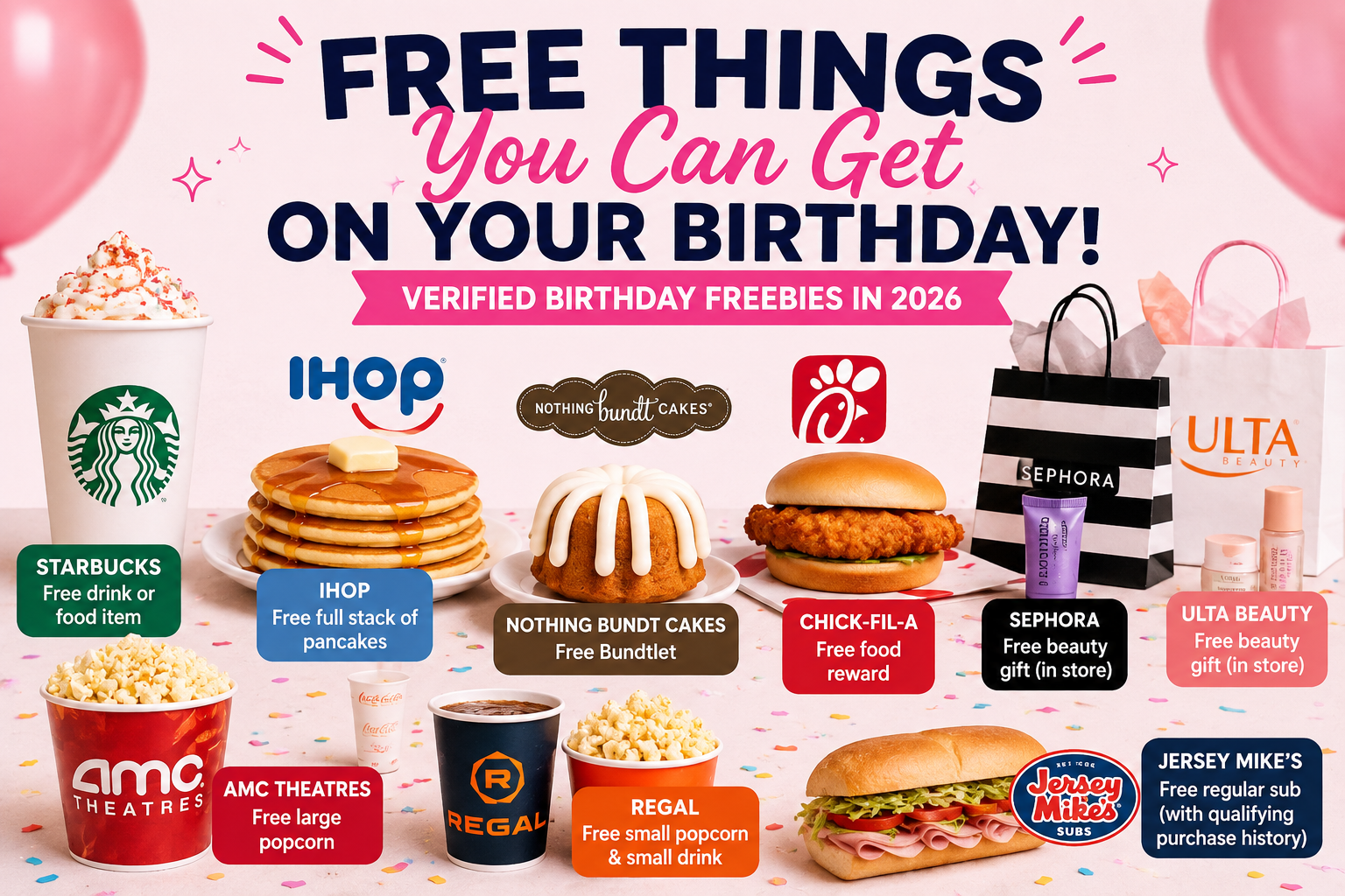Free Things You Can Get on Your Birthday in 2026: Actually Verified Birthday Freebies