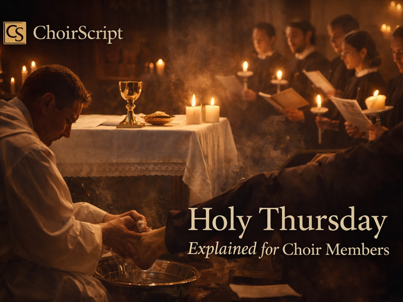 holy thursday explained for choir members