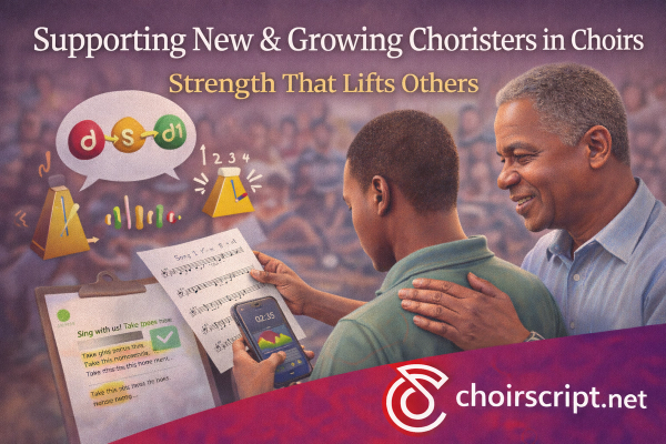 Supporting New & Growing Choristers in Choirs: Strength That Lifts Others