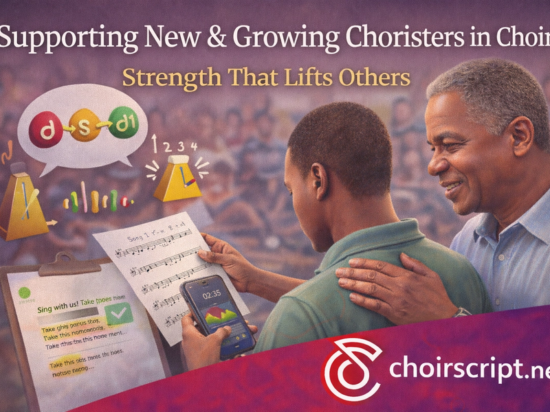 Supporting new and growing Choristers