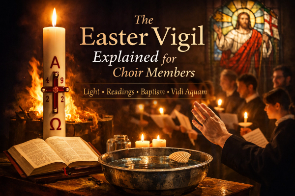 The Easter Vigil Explained for Choir Members: Light, Readings, Baptism, and Vidi Aquam