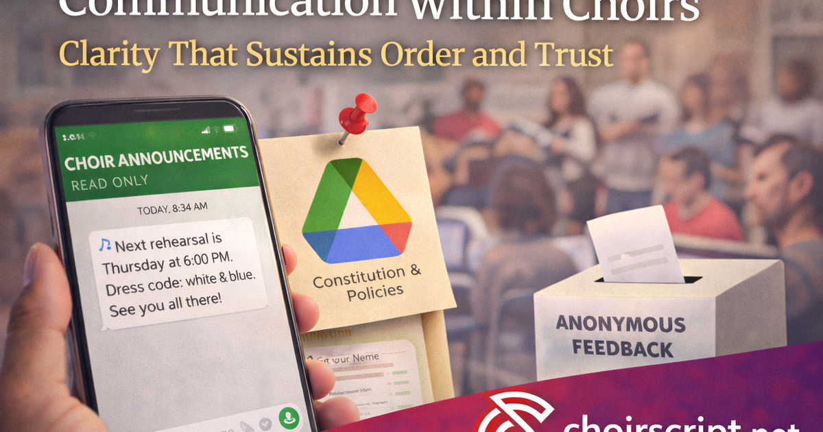 Communication Within Choirs