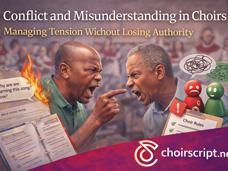 Conflict and misunderstanding in choirs