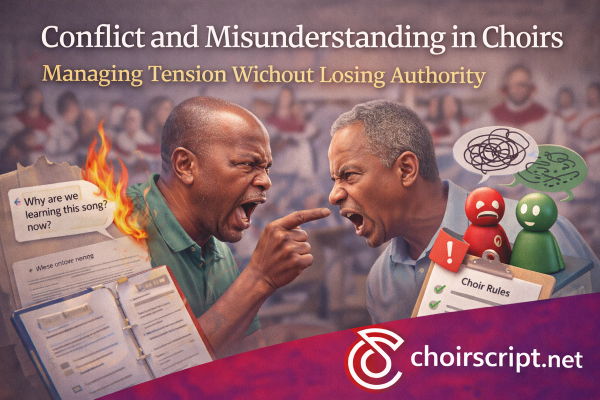 Conflict and Misunderstanding in Choirs: Managing Tension Without Losing Authority