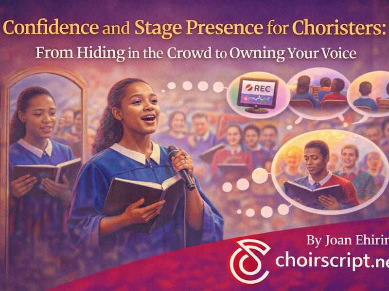 confidence and stage presence for choristers