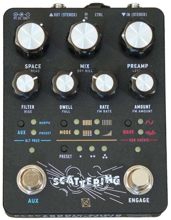 Electronic Audio Experiments Scattering, isolated top-down packshot on transparent background
