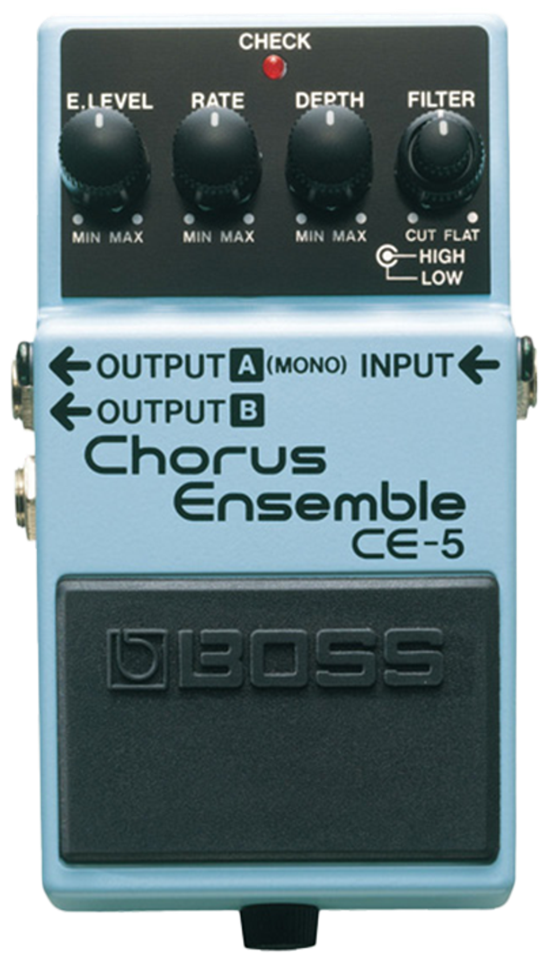 BOSS CE-5 Chorus Ensemble pedal, top view