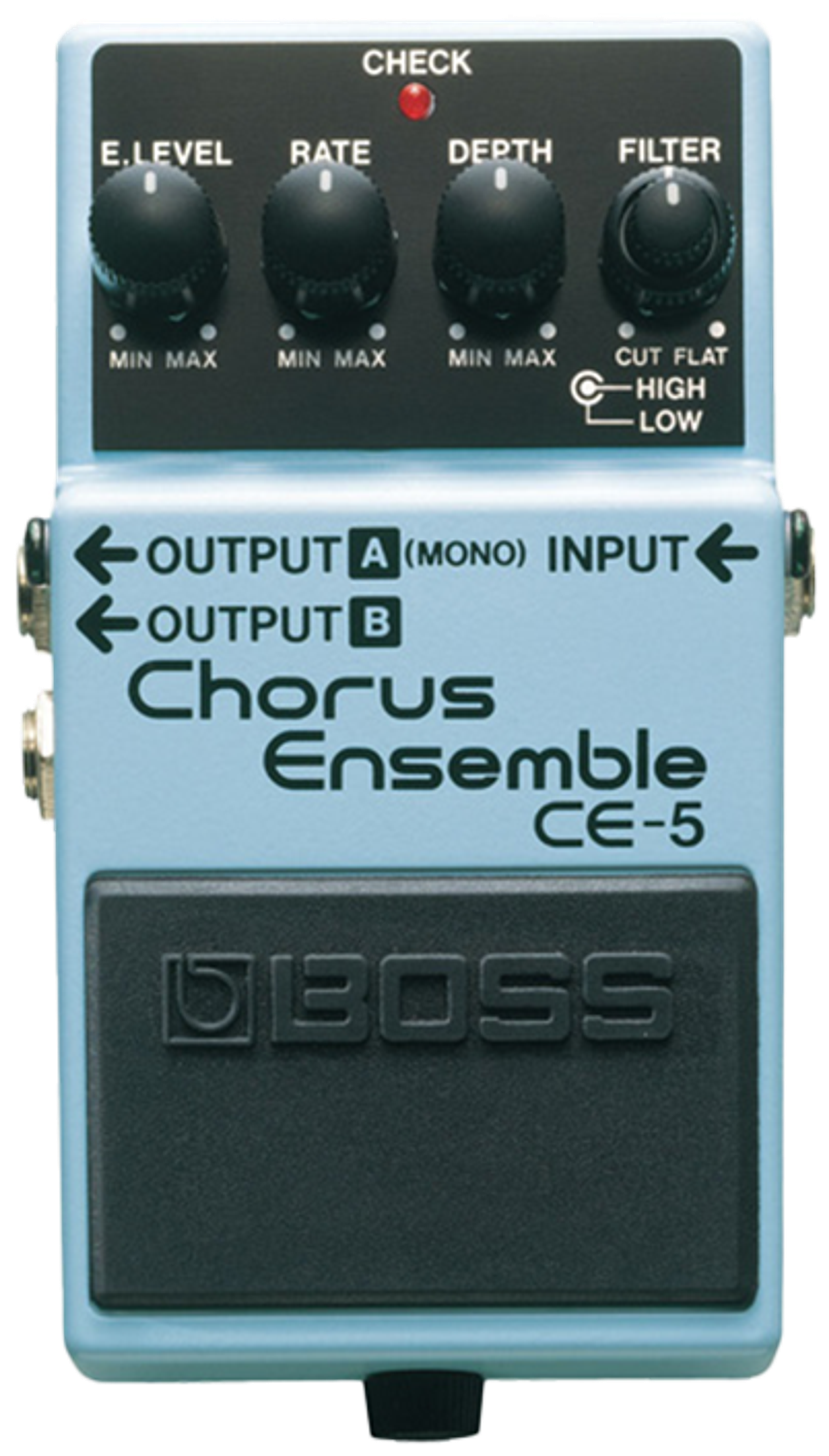 BOSS CE-5 Chorus Ensemble pedal, top view