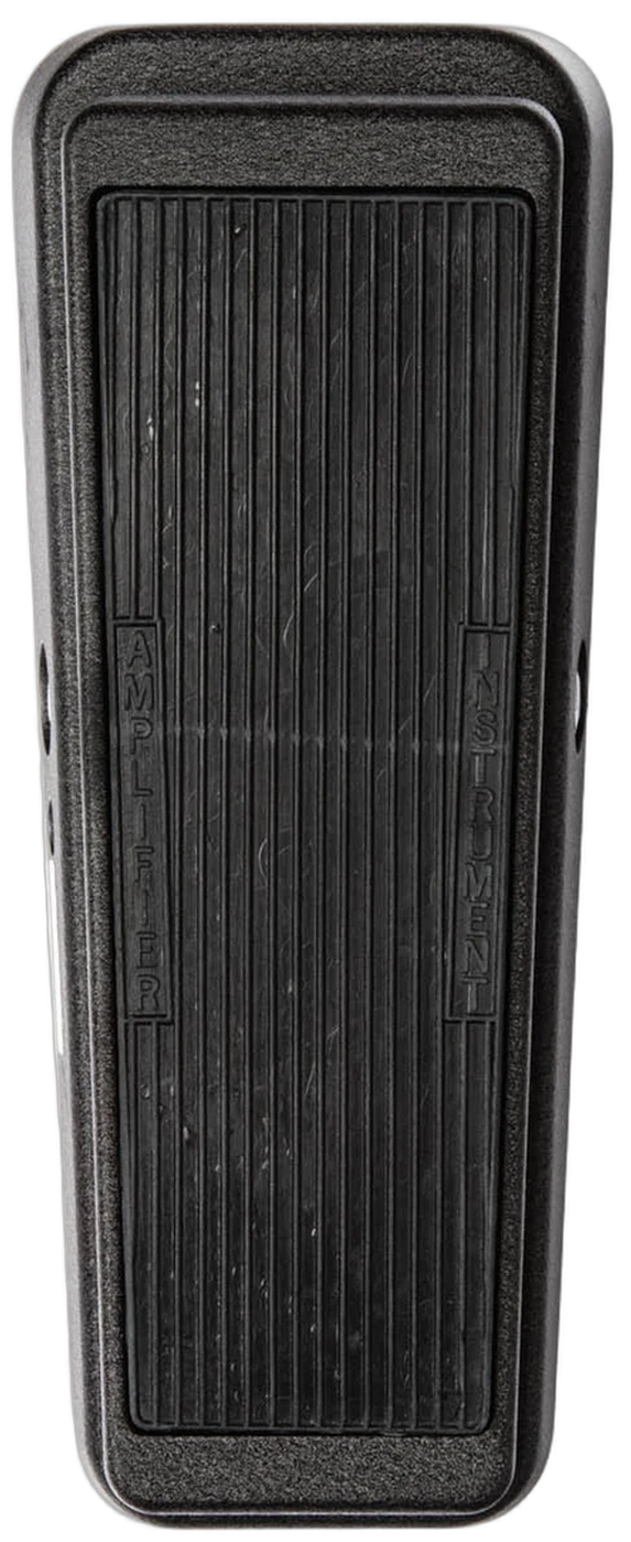 Dunlop Cry Baby Standard GCB95, top-down packshot, black treadle, AMPLIFIER and INSTRUMENT labels
