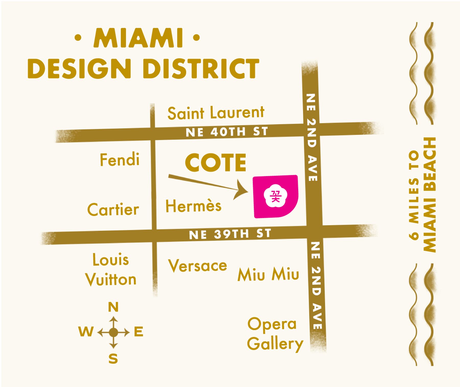 Map of Cote Miami