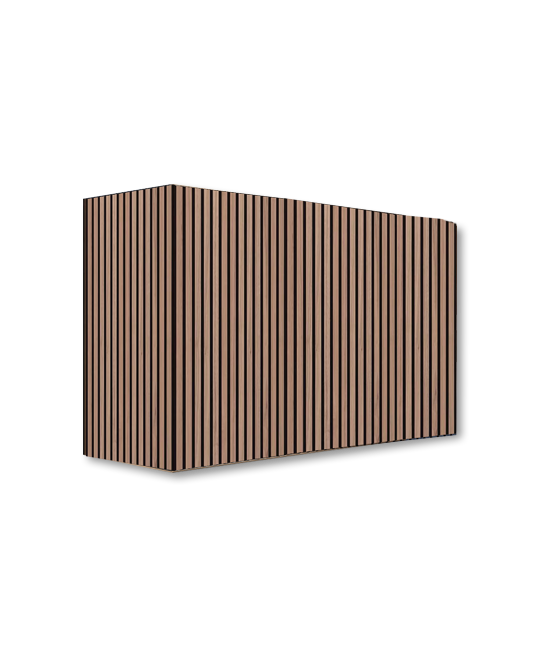 Walnut wood-panelled base
