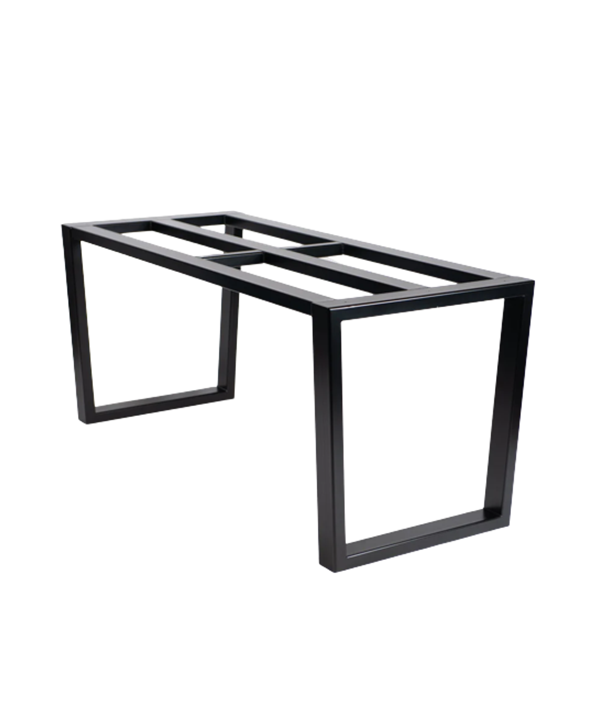 Lola rectangular black steel table base