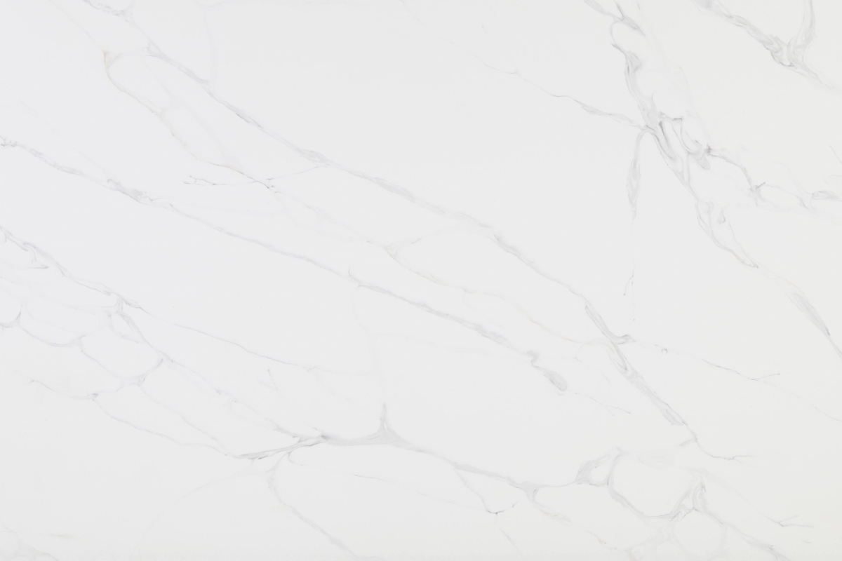 White marble effect quartz