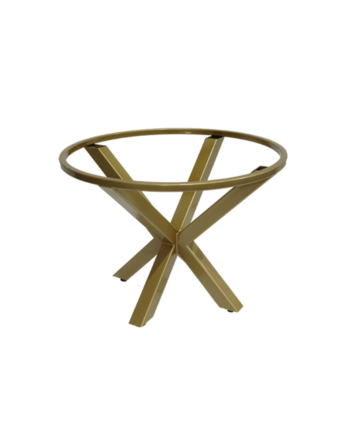 Vienna round gold steel table base