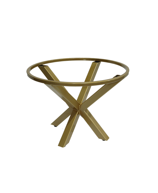 Vienna round gold steel table base