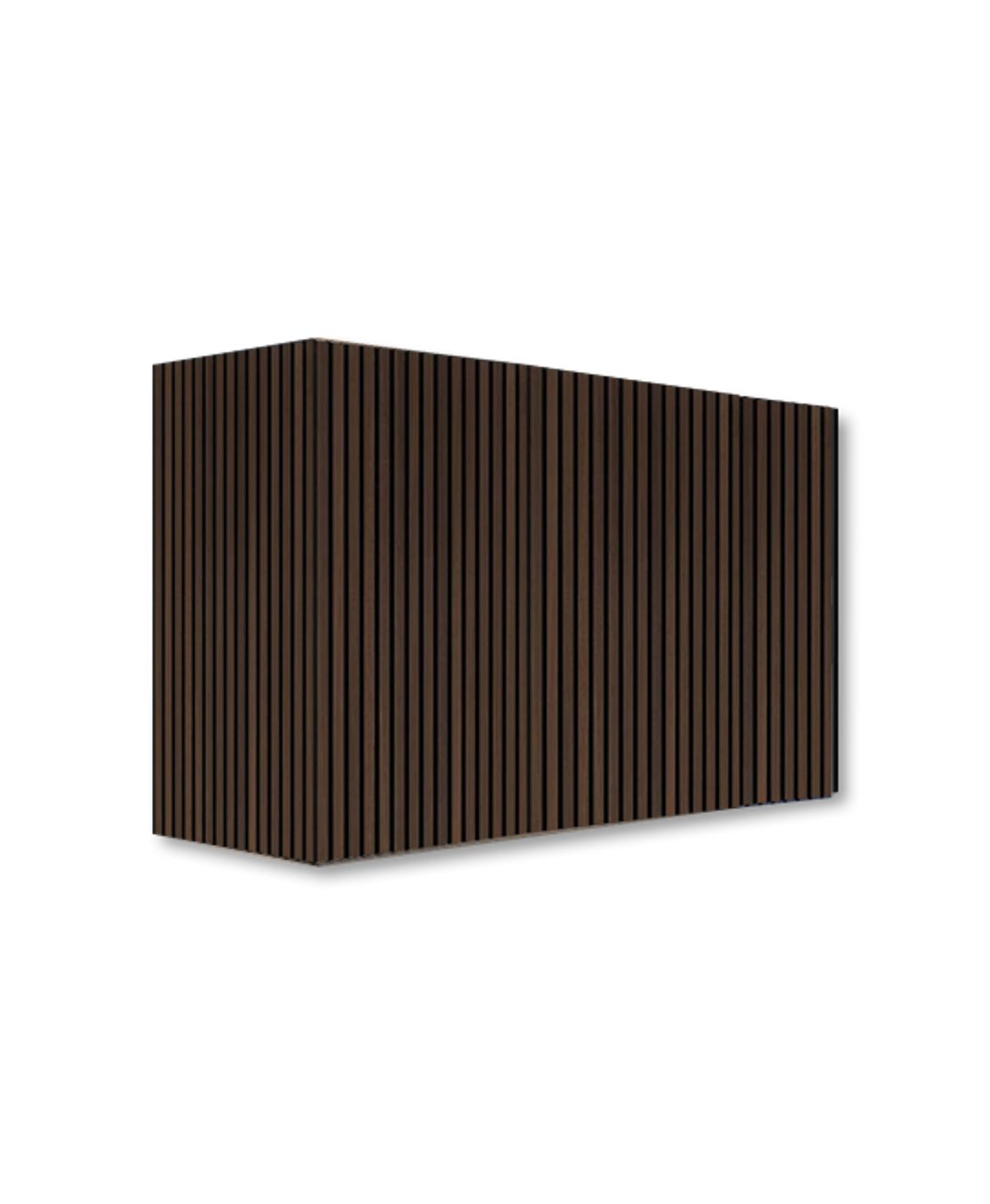 Smoked oak wood-panelled base