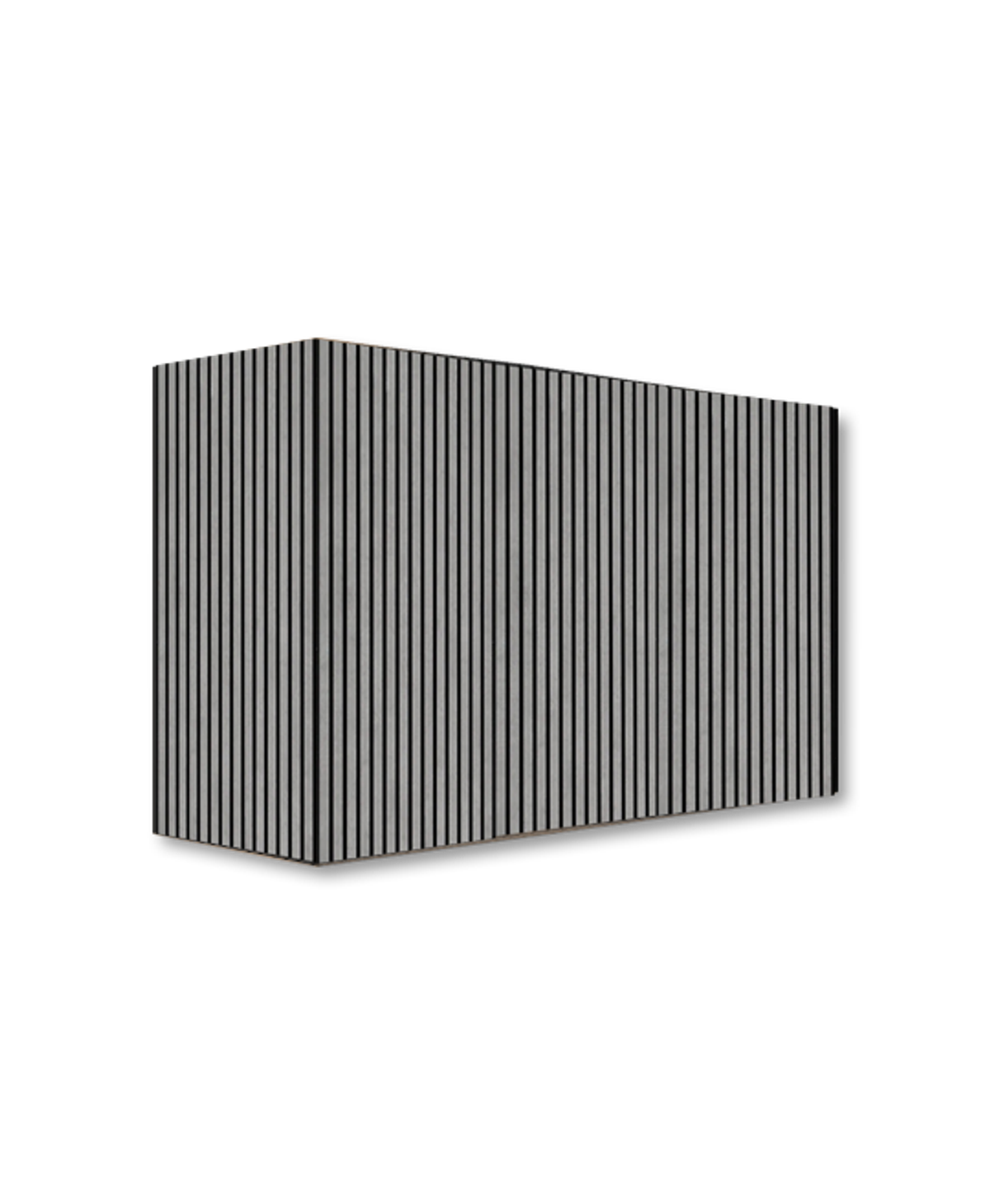 Concrete grey wood-panelled base