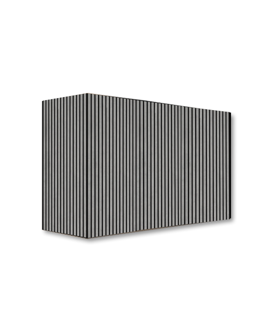 Concrete grey wood-panelled base