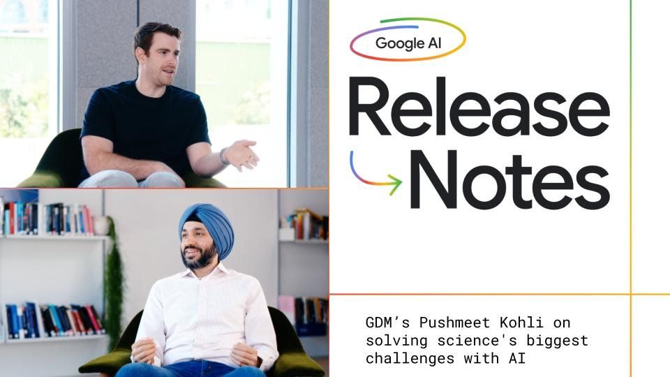 Screenshot of Google AI Release Notes Podcast