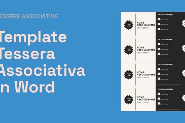 Template Tessera Associativa in Word