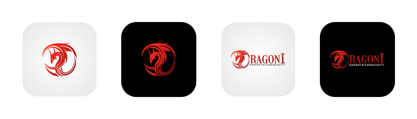 The old logo for Dragoni. The only assets they had were low resolution raster files.