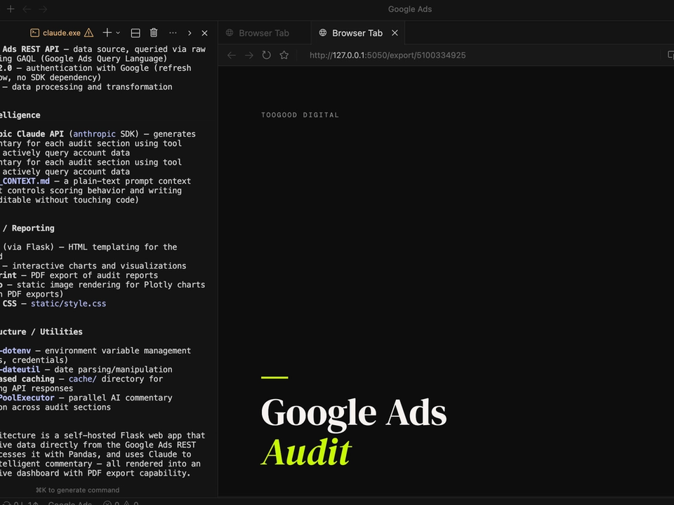AI-Powered Google Ads Audit With Claude Code