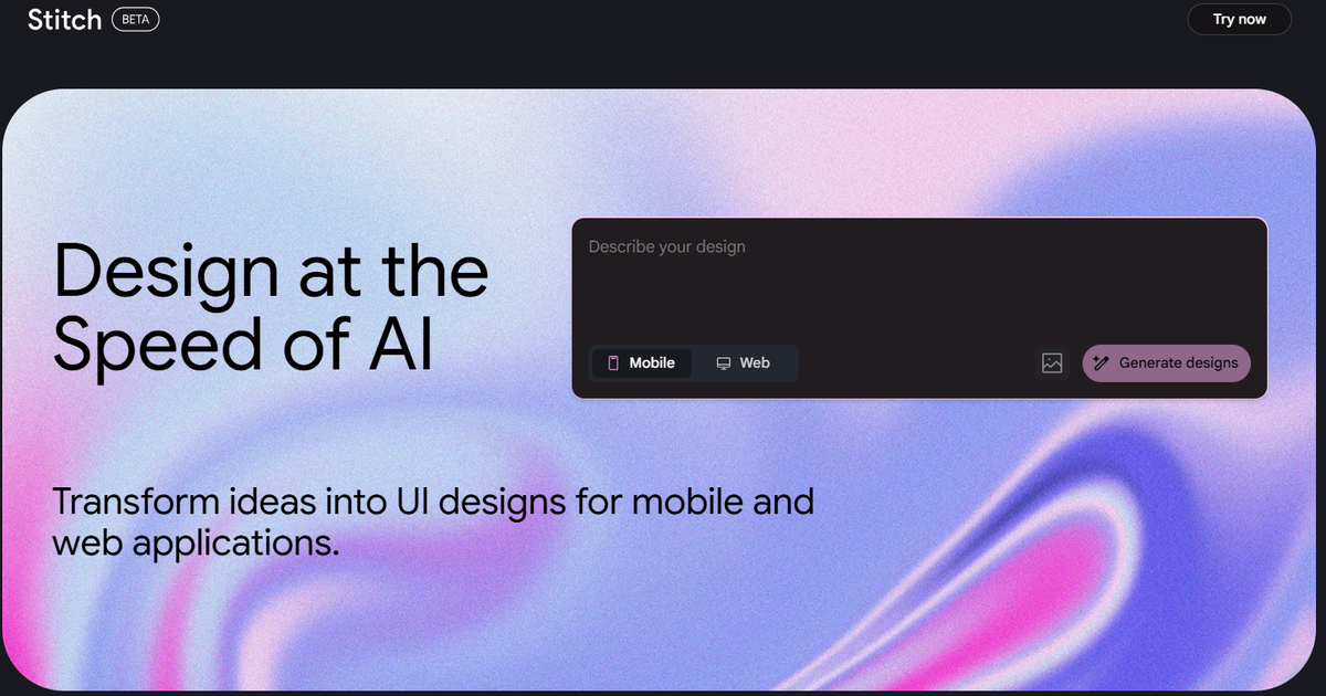 Google Stitch: Did Google Just Quietly Kill UI Design as We Know It ...