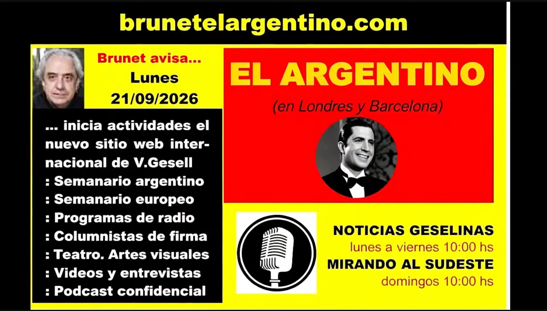 Noticias Geselinas Villa Gesell 16/09/2025 Fernando Brunet
