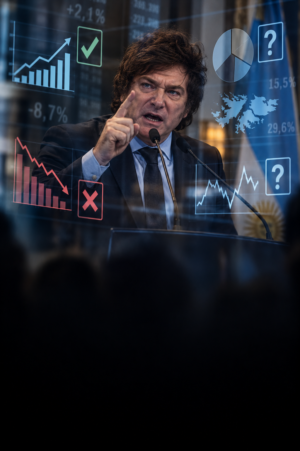 ¿Cierto o falso? Milei, entre los datos y la retórica