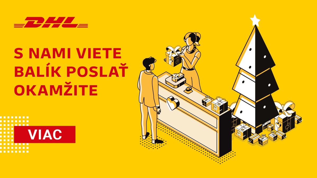 Inšpirácia korporátne vianočné bannery - DHL