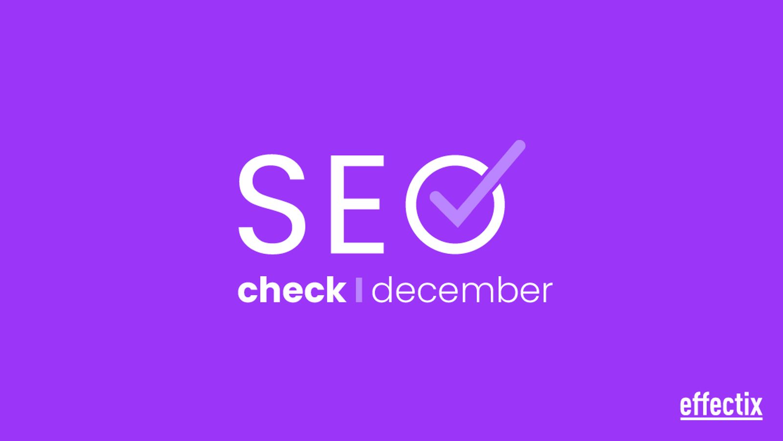 SEO Check - December 2024