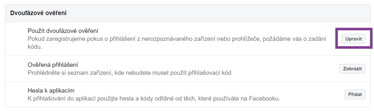 5. dvojfázové overenie