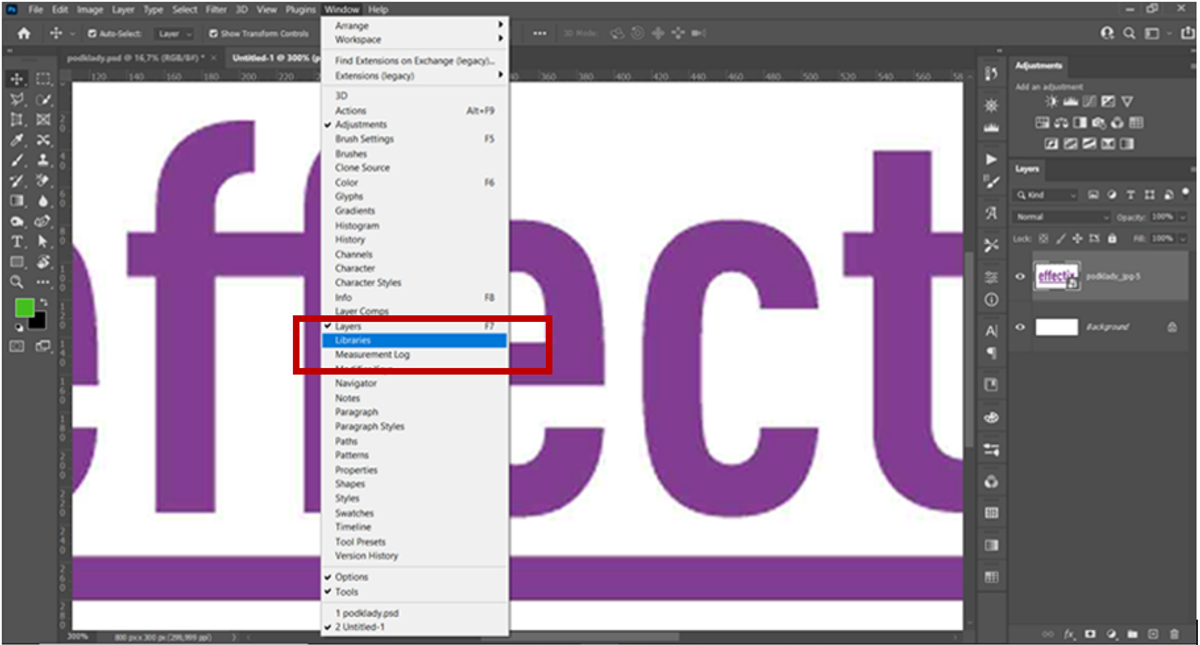 1-Photoshop-návod-preklik-na-libraries-effectix