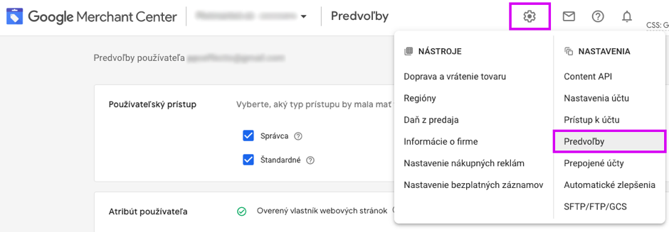 8_Google Merchant Center - Predvoľby
