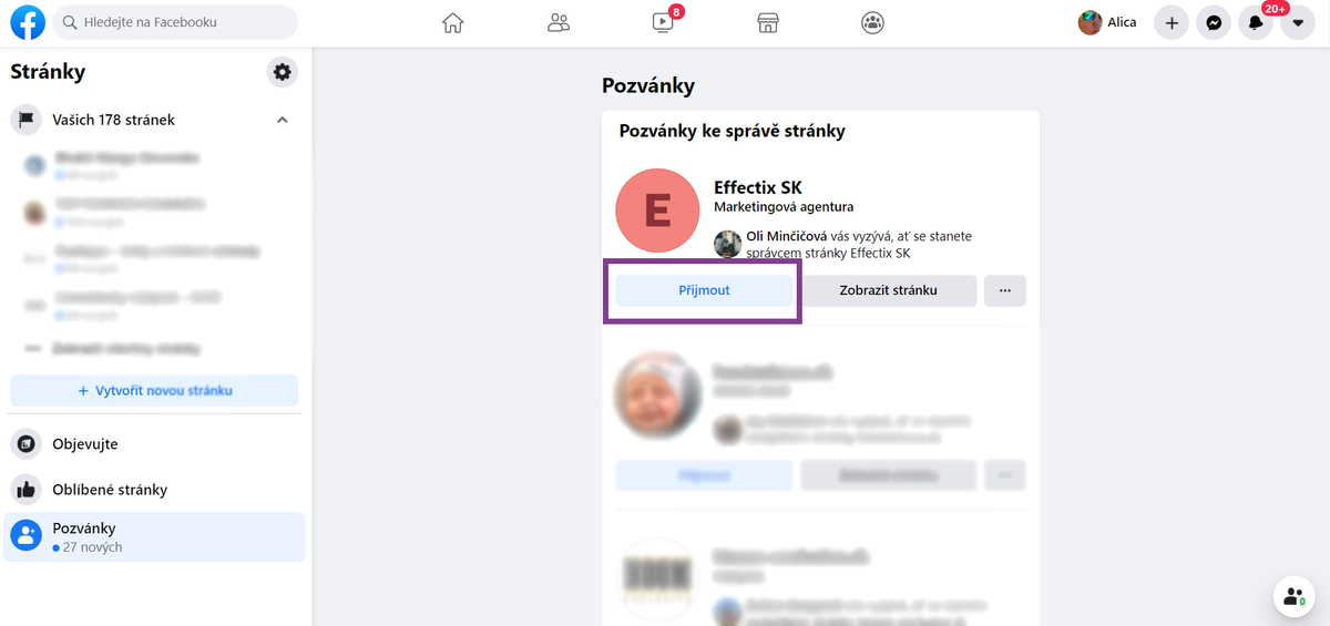 Ako pridať Facebook stránku do Business managera-effectix