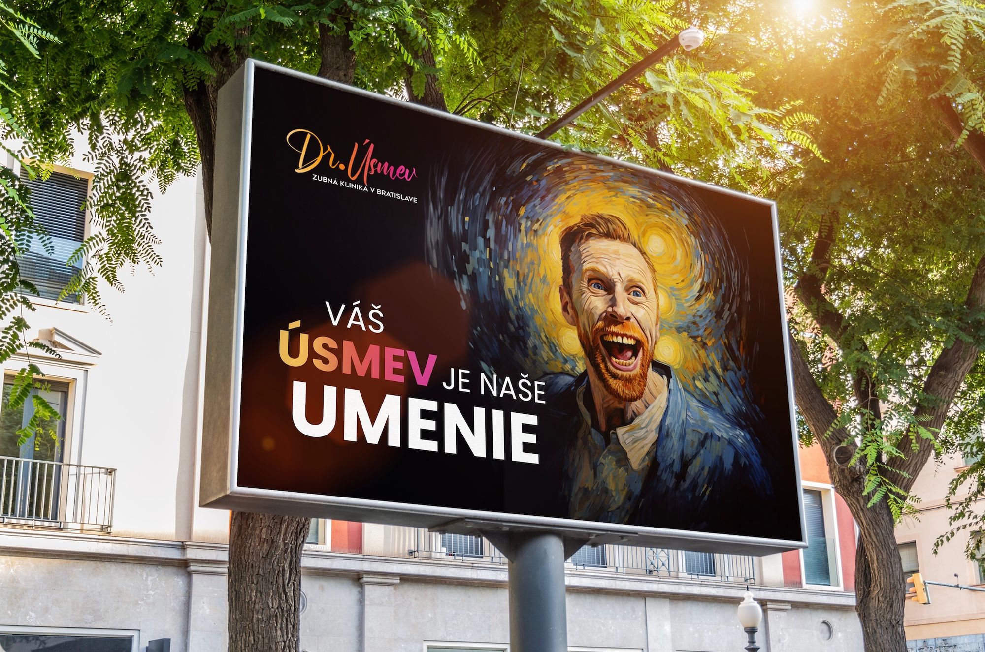 Billboard kampane Doktor Úsmev v Bratislave
