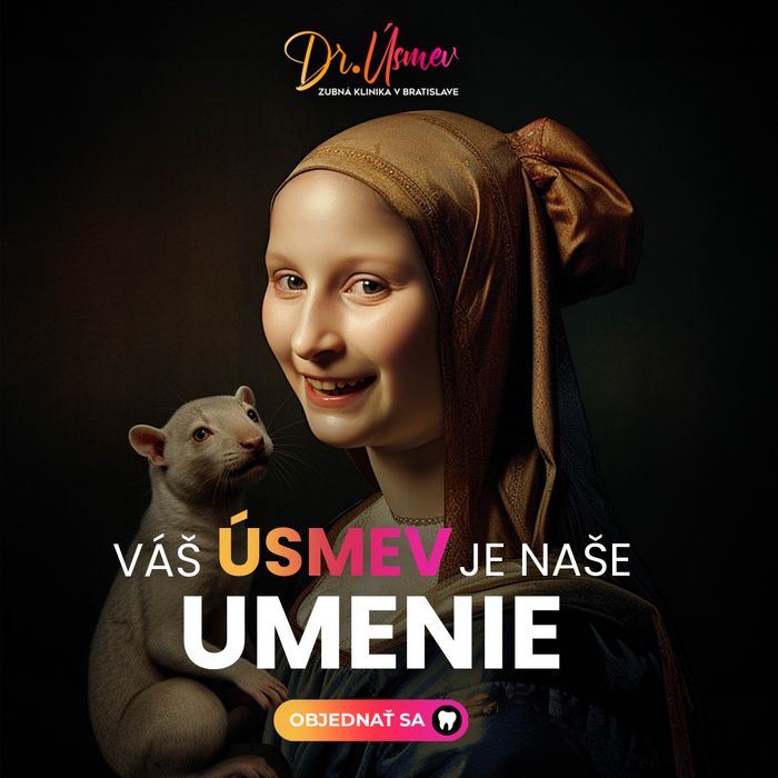 Dáma s hranostajom s úsmevom — kampaň Doktor Úsmev