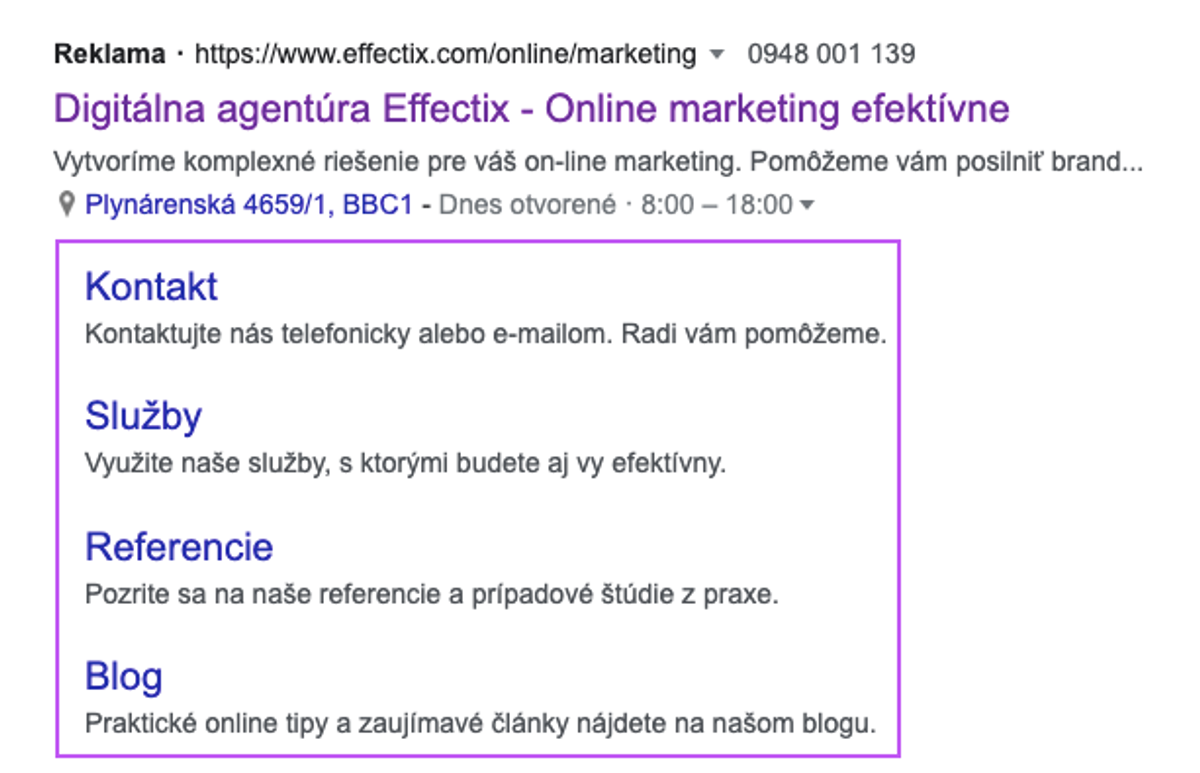 1_Google Ads_Rozsirenie o odkazy na podstranky